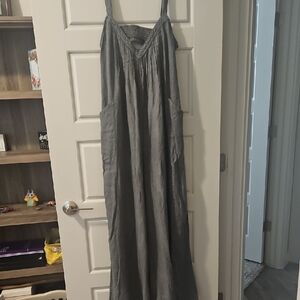 Free People Blueish Gray Jumpsuit